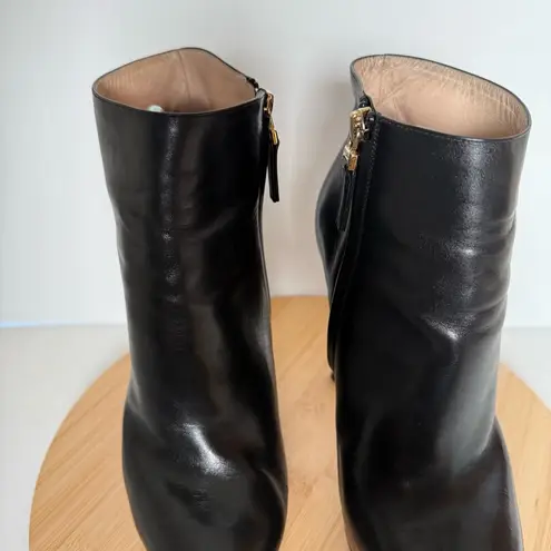 Fendi  Black Leather Double Plateau Boots