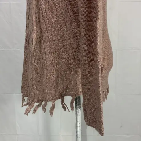 prAna Shelby Poncho Dusty Rose Wool Blend Sweater Size: XL