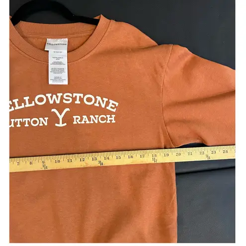 Yellowstone Crewneck Sweatshirt Size Small Orange Athletic Western