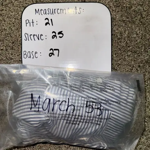 Thread & Supply Women's Blue Striped Button