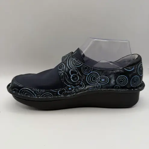 Alegria Dena Dream Fit Clogs Womens Size 37 US 7-7.5 Blue Leather Slip On Shoes