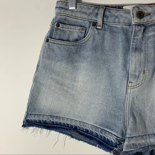 Jack Wills High Rise Released Hem Denim Shorts Size 6