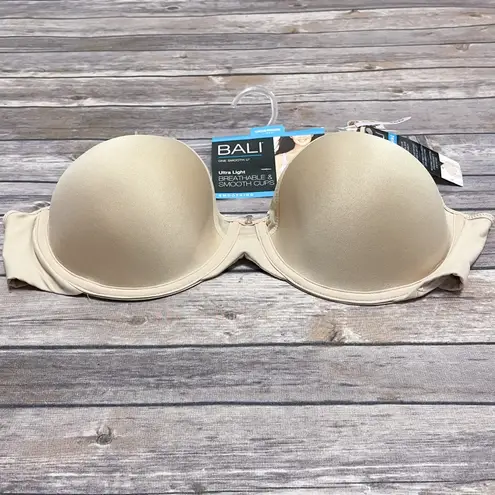 Bali Nude Ultra Light Breathable Smooth Cup Convertible Straps NWT 36D Underwire