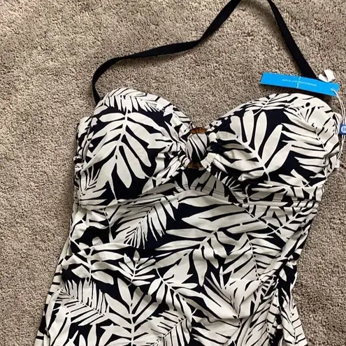 Bleu Rod Beattie New.  fern tankini top. Size 14. Retails $91