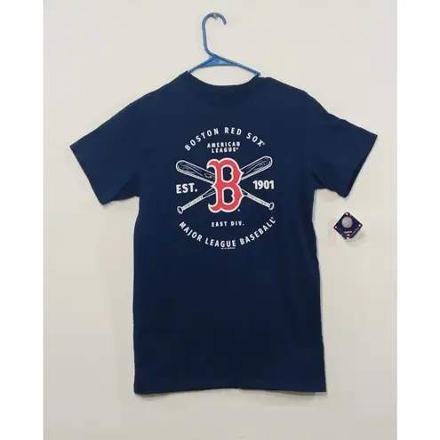 Soft As A Grape Women's T- Shirt Boston Red Sox Short Sleeve Blue Size Small