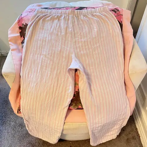 victoria's secret pink striped pajama pants y2k vintage 2000s angel