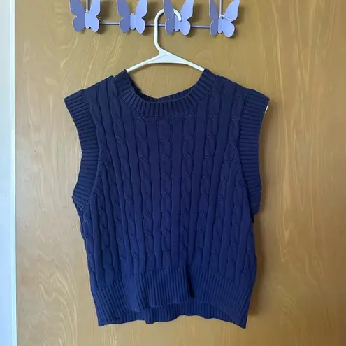 Forever 21 Navy Blue Sweater Vest