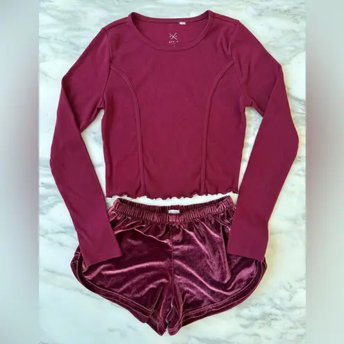Women's Burgundy Lounge Set Purple