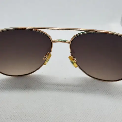 Jessica Simpson  Pink & Gold Aviator Sunglasses
