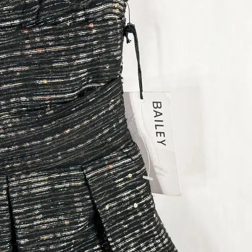 Bailey 44 Size 0 Dress Keep On Dreaming Metallic Silver Gray Sequins NWT 1458