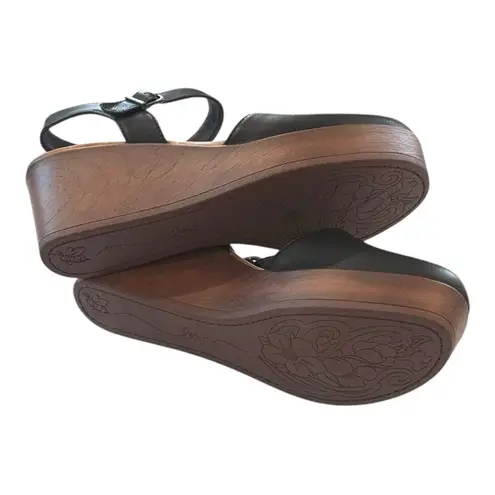 B.O.C Dalia Platform Wedge Clog Black Size 10 NEW