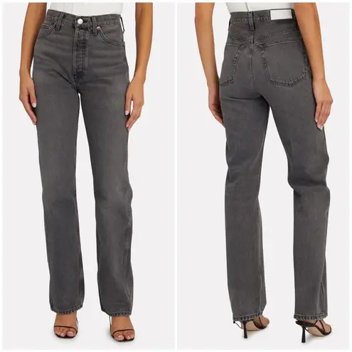 RE/DONE ππ Originals 90s High Rise Loose Jeans ~ Vintage Ash Grey 29 NWT