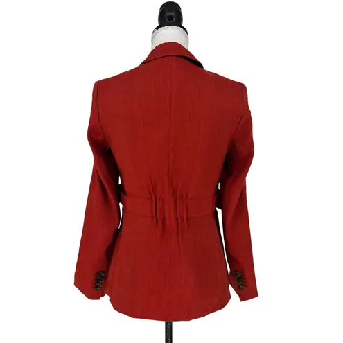 Veronica Beard Baltazar Linen Peplum Dickey Jacket In Clay