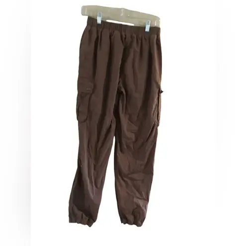 Parisian Size 10 brown joggers cargo snap pockets Brown