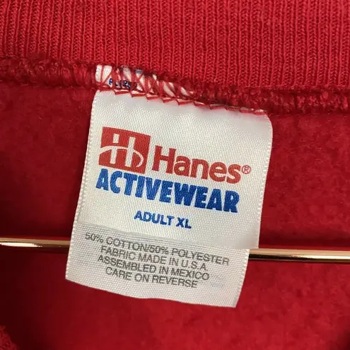 Hanes  Activewear Sledding Made In USA Ugly Christmas Sweatshirt Size XL