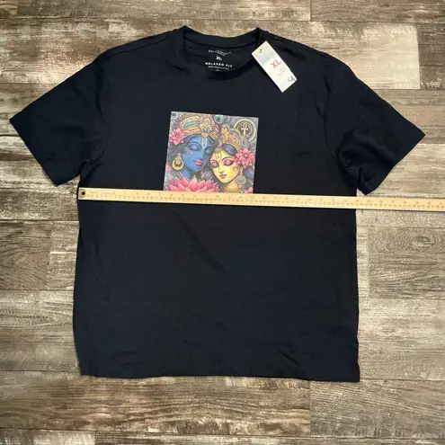 Primark  Navy Black Relaxed Fit T-Shirt Size XL