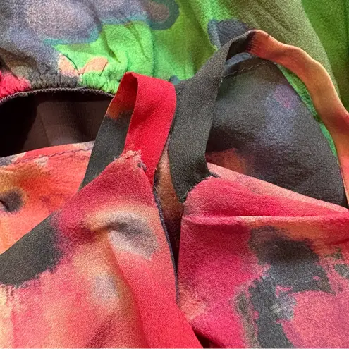 Alice + Olivia Mai RuffleTop Dress Flower Watercolor Pink