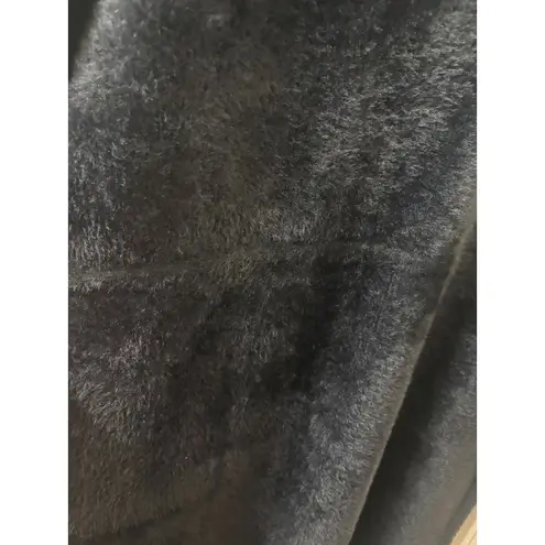 J. McLaughlin SOFT BLACK Button Front Stadium Coat Size M Trench