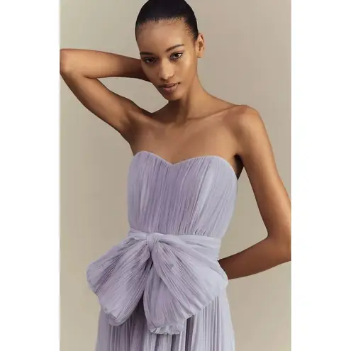 Hutch NWT
Cataline Strapless Bow-Front Pleated Tulle Gown in Lavender Sz 2 $475