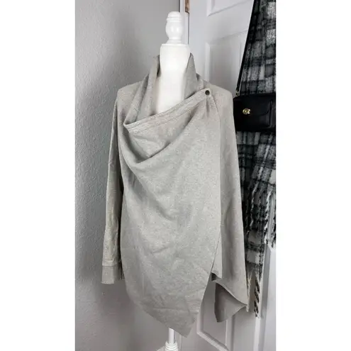 ALL SAINTS Grey Drape Cardigan/Sweater