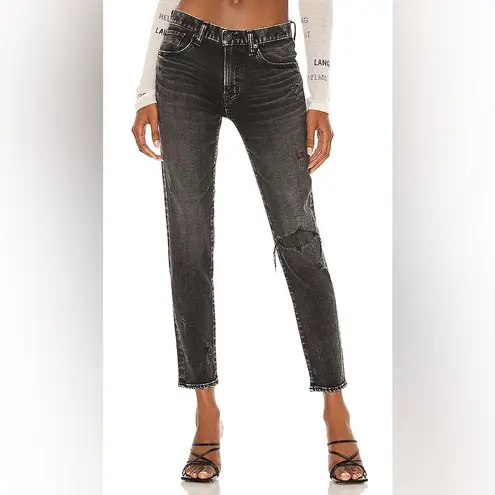 MOUSSY VINTAGE Lenwood Distressed Skinny Ankle Jeans Washed Black Size 25
