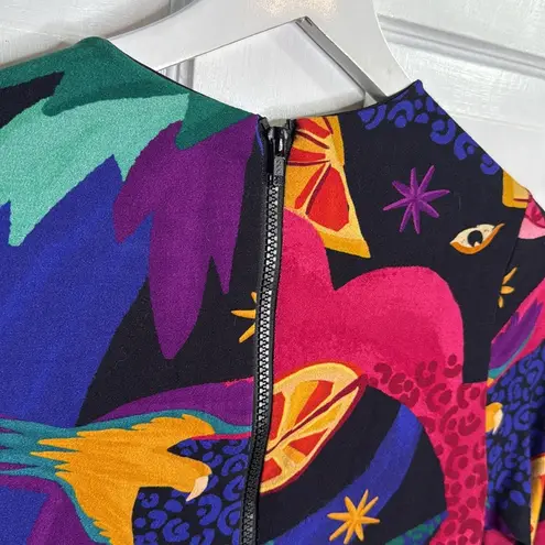 Farm Rio Mystic Jungle Midi Knit 3/4 Sleeve Dress New with Tag W1022 Sz M