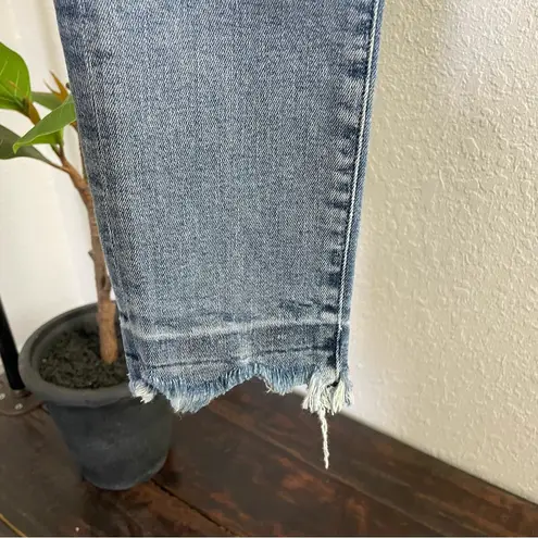 AGOLDE  Sophie High-Rise Cropped Skinny Jeans with Chewed Hem Size 24