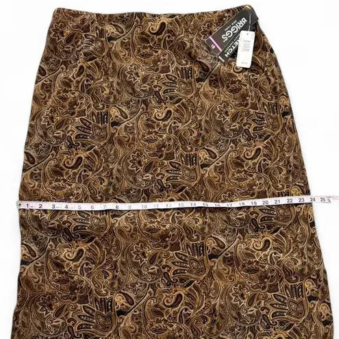 Briggs New York Vintage Paisley Print Maxi Skirt