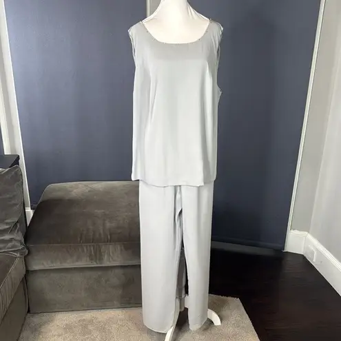 Women’s Gray 3 Piece Chiffon Formal Mother of the Bride Suit Set Size 14 NEW