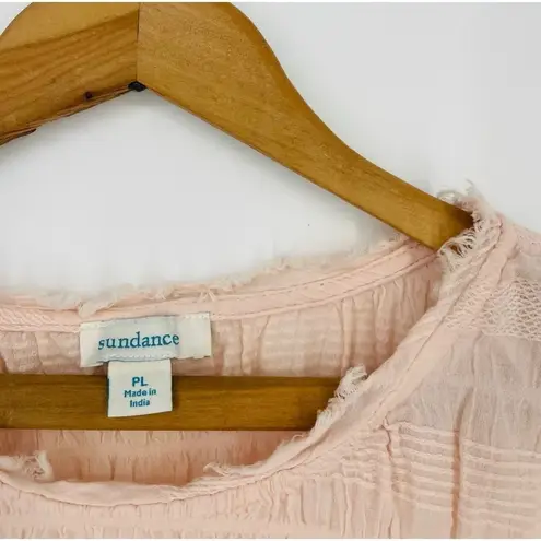 Sundance  Peachy Pink Cloud Nine Top Shortsleeve Size L - Image 5