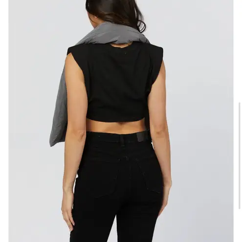 Grey Unisex Puffer Scarf by Shaci the Label Gray