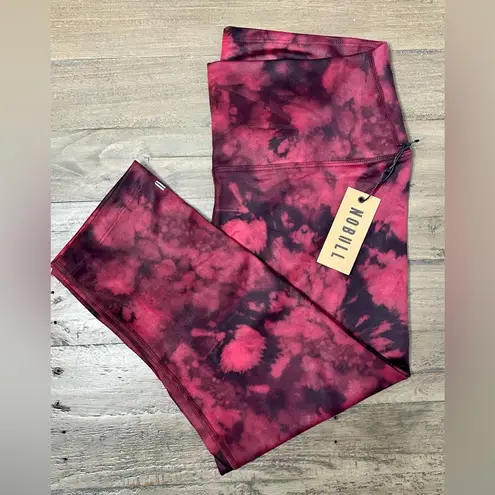 Nobull NWT High-Rise Matte Crop Tight - XS - Lava and Black Tie Dye (Red)