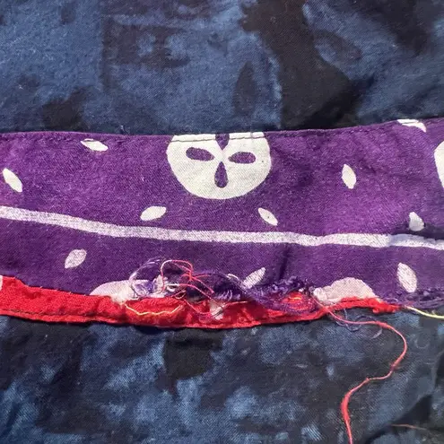 THEO Multi Color Patchwork 4 Button Vest VTG Art To Wear Artsy Festival Hippie Size M