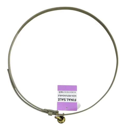 Bottega Veneta Knot Buckle Leather Belt Travertine Green Size 95cm/38