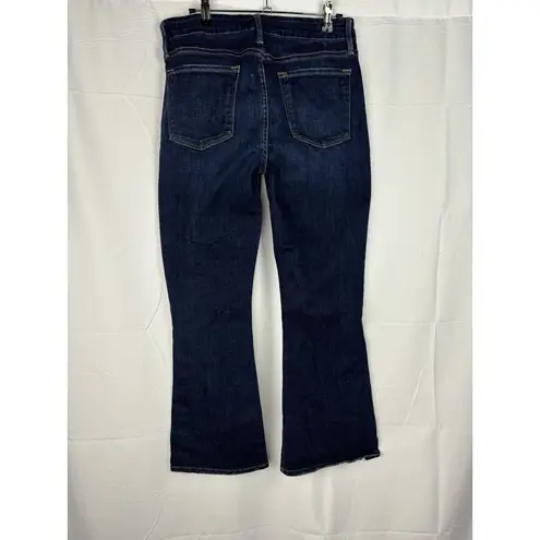 Frame  Le Crop Mini Boot Jeans Meribel size 28 Ankle Snap Mid-Rise Structured