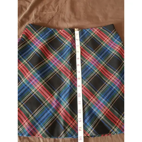 ZARA  Skirt Size Small Plaid High Waist School Mini Preppy Dark Academia Autumn