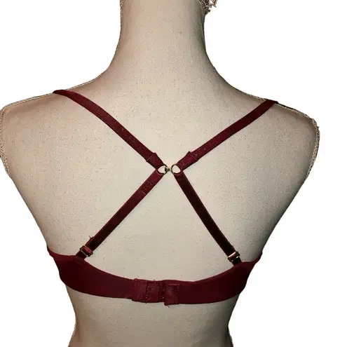 secret treasures Intimates Bra Womens 34C Used Burgundy