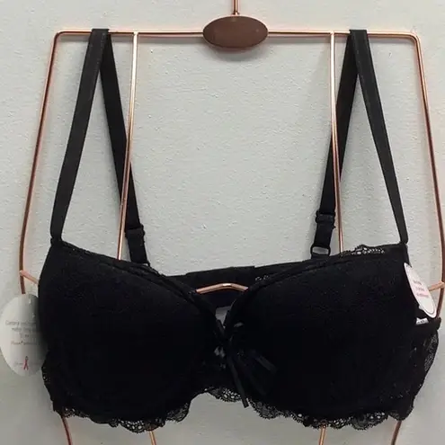 Massam Black Lace Padded Bra Made in Brazil New with Tags White Size M