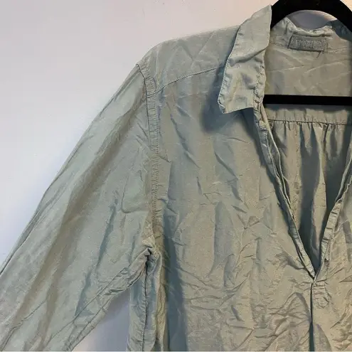 CP Shades Teton Tunic Top in Light Teal Cotton Silk Blend Sz M EUC Style 798