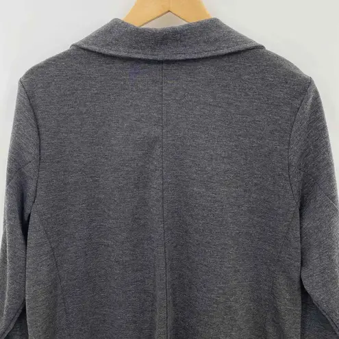 avenue ponte collection blazer jacket womens 14/16 gray polyester rayon pockets