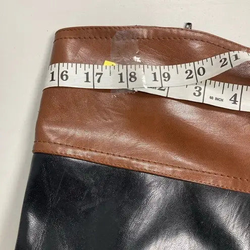 IT’S OK, Women’s Riding Boots, Black & Brown, Size, 9M, All Man Made Materials Size 9