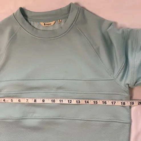 Cotopaxi Women Bandera Crew Technical Fleece Sweatshirt Aqua Size S Travel Gorp Blue