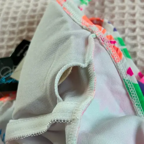 California Waves HAWAII SUNSET RING-FRONT ONE-PIECE SWIMSUIT MULTICOLOR SIZE M