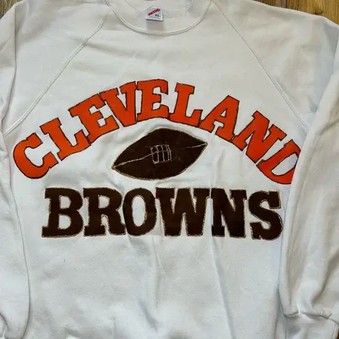 American Vintage Vintage Cleveland Browns Crewneck Sweatshirt Handmade Jerzees Football