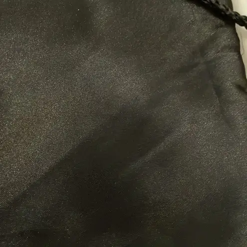 Beaded Black Satin Evening Bag Crossbody Party Purse