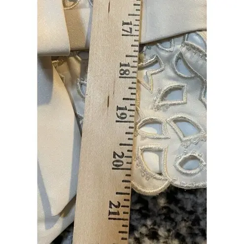 Cachet Womens Size 14 Formal Beaded Embellished Ivory Crop Top Wedding Party NEW