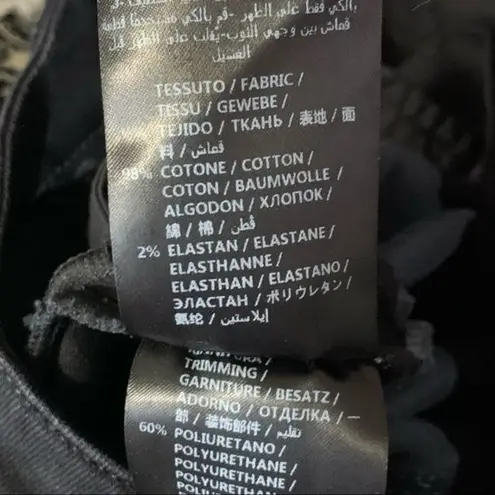 Christopher Kane Black Crystal Beaded Embellished Skinny Jeans Size 25