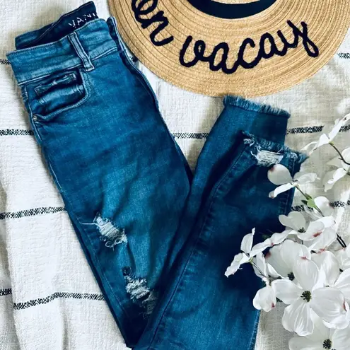 Vanilla Star Jeans Vanilla Star high rise skinny distressed jeans