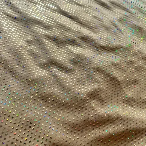 Natalie dance wear shirt size medium gold sparkly