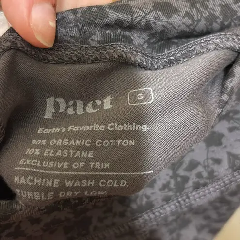 PACT NWT Fair Trade Black and Gray Women’s Leggings Size Small